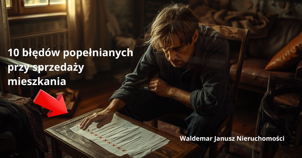 Read more about the article 10 błędów popełnianych podczas sprzedaży mieszkania